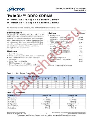 MT47H512M4THN-37E:E TR datasheet  